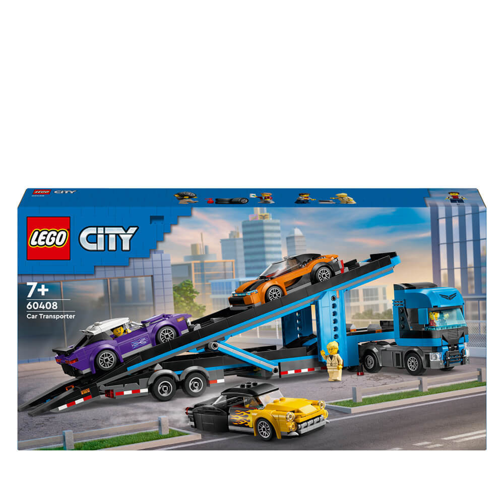 Lego Car Transporter Truck with Sports Cars 60408